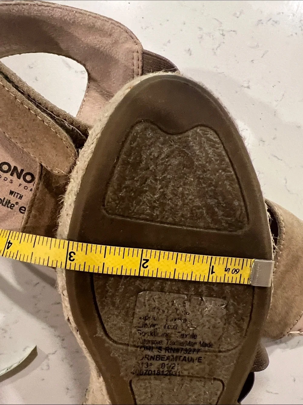 Sonoma Goods For Life Hornbeam women's espadrille wedges size 8